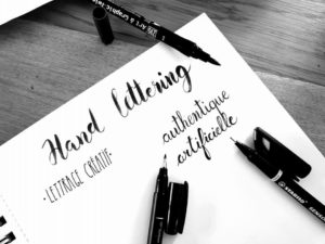 Hand lettering