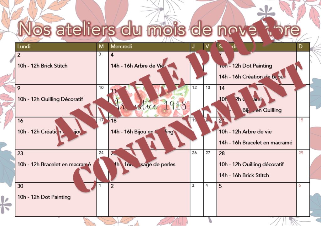 Novembre annulé